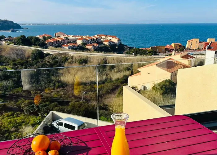 4 Personnes Confort Avec Vue Panoramique Sur Port Vendres