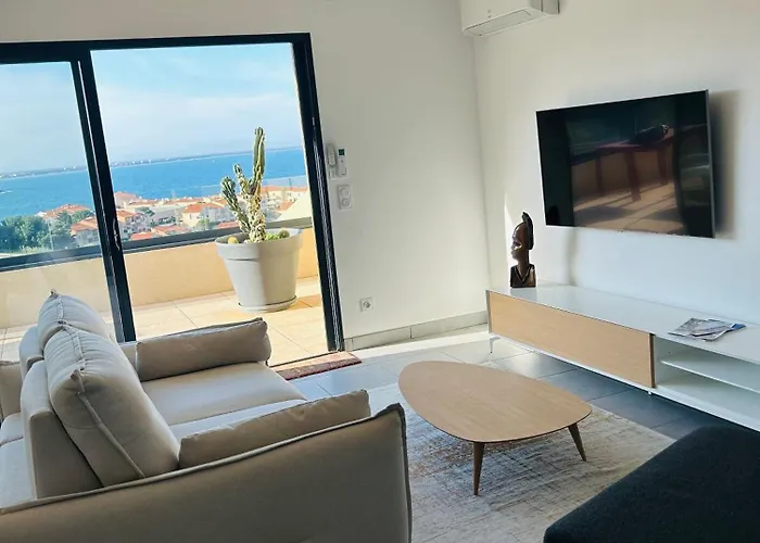 Apartment 4 Personnes Confort Avec Vue Panoramique Sur Port Vendres